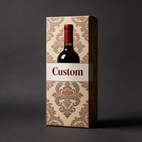 Caja de Regalo para Vino de Una Sola Botella Personalizada de Fábrica TongKun con Grabado Impermeable y Laminación Mate, Cartón Corrugado Resistente