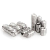 DIN916 acier inoxydable 304 vis sans tête M1.6M2M2.5M3M4M5M6 ensemble tailles personnalisées M4M10M12M14 longueur 10mm système de mesure métrique