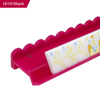 Support et pousseur de mahjong américain festonné de 20 pouces, couleur macaron personnalisée, support de mahjong en acrylique robuste pour soirées jeux