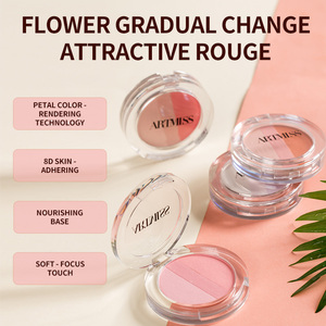 Paleta <span class=keywords><strong>de</strong></span> Rubor con Degradado <span class=keywords><strong>de</strong></span> Color Floral, Tono Natural <span class=keywords><strong>de</strong></span> Pétalos, Tacto Sedoso, Larga Duración, con Vitamina E, MOQ Bajo - Product Image 5