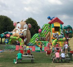 Parque Infantil Inflable para Niños con Conejos, Mapaches, Loros, Abejas y un Oso con <span class=keywords><strong>Pico</strong></span> Móvil - Product Image 4