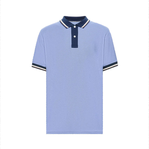 Mens Stylish Solid Color Short Sleeve Breathable Polo T Shirt For Casual Everyday Wear Comfortable Cotton Knitted Golf Apparel - Product Image 1