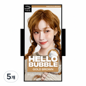 Mise En Scene Hello Bubble Tinta per Capelli 5 Pezzi Marrone Oro Semi-Permanente Scontata - Product Image 1