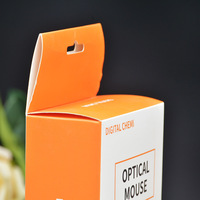 Boîte d'expédition électronique en papier carton personnalisée en usine Boîte d'emballage pour souris d'ordinateur Laminage mat Dossier d'impression offset