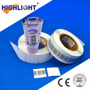Siêu thị an ninh dính mã vạch nhãn dán chống trộm <span class=keywords><strong>RF</strong></span> giấy báo động mềm nhãn tag dùng một lần 8.2MHz <span class=keywords><strong>EAS</strong></span> <span class=keywords><strong>RF</strong></span> nhãn - Product Image 5