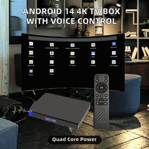 Precio <span class=keywords><strong>de</strong></span> Fábrica, TV Box Inteligente 4K 16GB Android 14 CZ20 Quad Core, WiFi 2.4G/5G, BT 5.4, LAN 1000Mbps, AmlogicS905X5M EU - Product Image 1