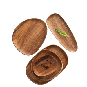 <b>Large</b> Selling Rectangular Shape Steel Handle Wood <b>Tray</b> Custom Made Coffee Tea Table Serving Platter Serving <b>Tray</b> for Fruits - Product Image 2