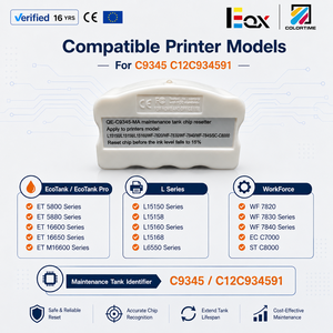 Réinitialiseur de puce pour boîte de maintenance C9345 pour réservoirs d'encre Epson L11160 L15150 L15160 L15180 L6580 L6550 L6570 L8168 L8188 L8160 L8180 - Product Image 2