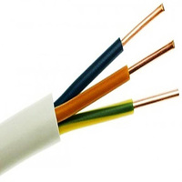 Câble électrique en cuivre multiconducteurs 300/500V 1mm 1.5mm 2.5mm, câble NYM