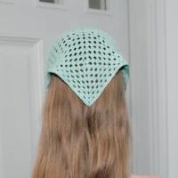 Écharpe triangulaire en coton de haute qualité pour femmes couleur unie petit bouton étiquette Style Long tissé à la main accessoire de couvre-chef pour l'été