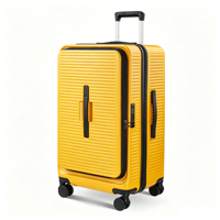 Maleta de Viaje Expandible Ligera de ABS+PC, Diseño Clásico y Moderno, Apertura Frontal, Ruedas Giratorias de Aluminio, Cierre TSA, Silenciosa, Ruedas 360°, Poliéster