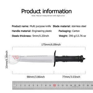 Cuchillo Táctico de Supervivencia M48 Saber de Acero Inoxidable de la Mejor Calidad, para Campismo, Caza y Actividades al Aire Libre, con Mango de Goma Personalizable, OEM - Product Image 5