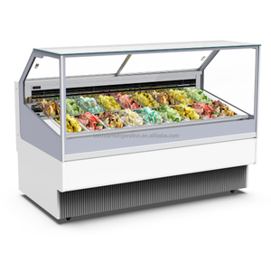 Portable Commercial Frozen Ice Cream Display Cabinet with Air-Cooled <b>System</b> Single Temperature Refrigeration Equipment - Product Image 5
