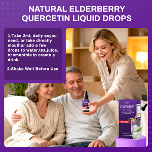 Gouttes liquides d'églantier Sambucus Nigra <span class=keywords><strong>de</strong></span> qualité GMP, complément alimentaire avec vitamine et zinc, gouttes liquides à base <span class=keywords><strong>de</strong></span> plantes - Product Image 3