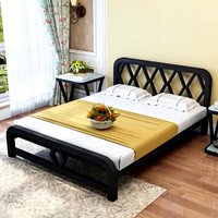 Meubles de chambre à coucher, nouveau design, lit plateforme pliable en acier simple