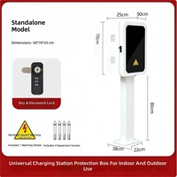 Boîtier de protection mural extérieur pour chargeur de véhicule électrique AC en acier inoxydable étanche IP65