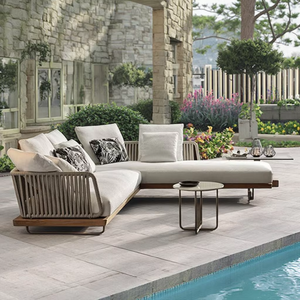 Mobilier d'extérieur sectionnel moderne pour patio Mobilier Bali sectionnel Produits de vente à chaud <span class=keywords><strong>Coussin</strong></span> de canapé d'extérieur en bois Boutique en ligne - Product Image 4