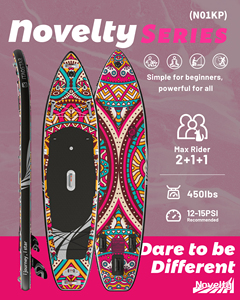 ITAOSTAR Planche de paddle gonflable portable 11'6"x35"x6" avec 5 ailerons pour lacs et rivières, matériel de sports nautiques SUP - Product Image 2