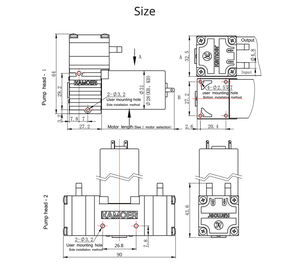 Kamoer KLP02 spazzolato Brushless motore a corrente continua 24V silenzioso autoadescante 12V piccola dimensione Epdm pompa a diaframma - Product Image 5