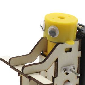 Kit de Construction 3D Robot Skieur en <span class=keywords><strong>Bois</strong></span> de Bouleau Naturel Durable, <span class=keywords><strong>Jouet</strong></span> Montessori Éducatif Robuste pour la Découverte de la Physique, Coffret Cadeau - Product Image 4