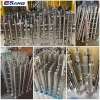 ESANG – Balustrade extérieure en aluminium, clôture de balcon, système de Balustrade en verre monté sur le côté, Balustrade en verre à canal U pour sans cadre
