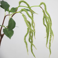 Haute Qualité Artificielle Mousse Vert Suspendu Feuille Vert Blanc Amarante Plante De Mariage Vase Bouquet Arrangement De Fleurs