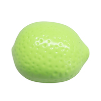Jouet anti-stress en forme de fruit vert lime, en TPR souple, à presser