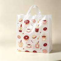 Sac de courses alimentaire transparent en plastique, de qualité alimentaire, spécial boulangerie-pâtisserie