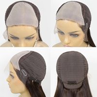 Perruque juive personnalisée en usine, cheveux humains européens, cuticules alignées, nœuds blanchis, dentelle suisse HD, perruque médicale casher juive