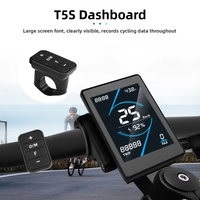 Afficheur couleur T5S pour vélos électriques avec protocole de communication OMD 2 et interface SM 5 broches 24V à 72V