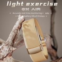 Bracelet/Montre connectée QX Air, écran IPS sans affichage, comptage des pas, suivi de la forme physique, moniteur de fréquence cardiaque, moniteur de niveau d'oxygène, batterie de 11 à 30 jours