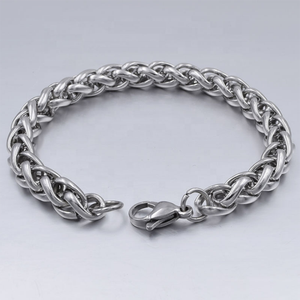 Bracciale a catena in acciaio inox placcato <span class=keywords><strong>oro</strong></span> 18K per gli uomini 3/4/5/6/7/8mm di larghezza per le occasioni di anniversario - Product Image 2