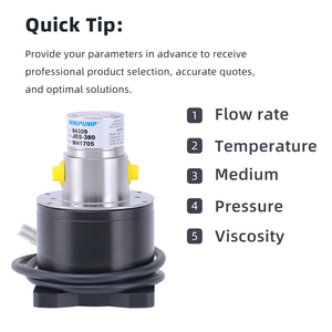 Micro Bomba de Agua para Muestreo de Líquidos, 24v DC, Química, Cuerpo de Acero Inoxidable SS316L, Engranaje PEEK, Micro Bomba de Engranajes Magnéticos - Product Image 6