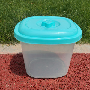 Transparent Rice Storage Bucket 6L Rectangle <b>Plastic</b> With Lid Sealed For <b>Kitchen</b> Grain Storage - Product Image 3