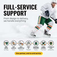 Pantalon de hockey personnalisé PUCKPROS avec broderie, respirant, anti-humidité, résistant à l'usure, uniforme d'équipe