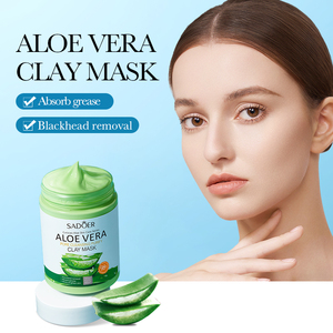 Fábrica al por mayor SADOER Aloe Vera Limpieza <span class=keywords><strong>de</strong></span> <span class=keywords><strong>poros</strong></span> Purificar arcilla Barro <span class=keywords><strong>Mascarilla</strong></span> <span class=keywords><strong>facial</strong></span> Productos para el cuidado <span class=keywords><strong>de</strong></span> la piel Reducción <span class=keywords><strong>de</strong></span> arrugas Espinilla - Product Image 1