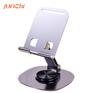 Junchi Hợp kim nhôm điện thoại di động xoay 360 mới bán buôn điện thoại di động máy tính để bàn đứng máy tính bảng nhận đứng - Product Image 1