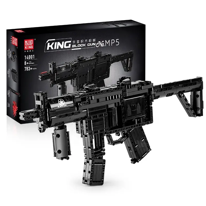 Mal King Blocks Pistool 783Pcs Mp5 Machinepistool Model Kits Bouwstenen Kids Pistool Speelgoed