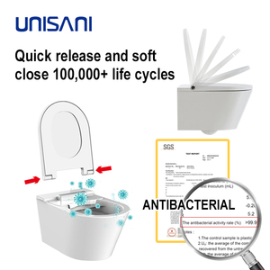 One-stop Service <b>White</b> Glass Cistern Floor Toilet Flush Intelligent Smart Bidet Toilets With Remote Control CT101+7201 Flush Int - Product Image 2