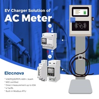 Medidor de Energía Trifásico DTS1946-4P con Pantalla LCD, Montaje en Riel DIN, Medidor de Energía Modbus