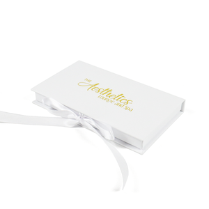 Gold Hot Stamping Logo Custom White Paper Creditcard With Magnetic Packaging Gift Box for Credit Card Slide - Product Image 3