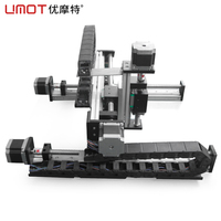 Robot portique UMOT à 4 axes, table coulissante XYZ, machine CNC, guide linéaire pour accessoires de tour, sur mesure
