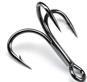 Gancio di ancoraggio in ferro a tre punte in acciaio al carbonio con paillettes per la pesca alla carpa Bighead e Silver Carp per Carp Bighead in argento - Product Image 1