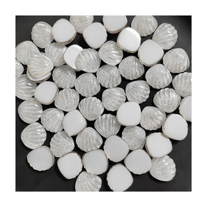 Concha de mar brillante de resina, cabujón plano en miniatura con reverso plano para piezas decorativas DIY, accesorios para manualidades - Product Image 6