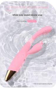Erwachsene weibliche Klitoris Massage gerät Doppelkopf Heizung Vibrator mit AV-<span class=keywords><strong>Stick</strong></span> Großhandel Sexspielzeug Massage gerät für weibliche Masturbation - Product Image 5
