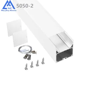 High Quality 50*50MM Ceiling Light Fixture Al Aluminum Extrusion LED Light Bars Roof Mount Brackets