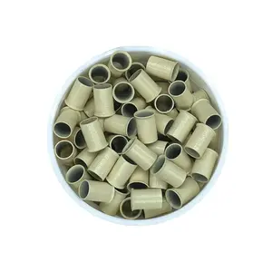 Grosir 4.0x6.0mm 500pcs Cincin Pipa Tembaga Panjang Model Euro <span class=keywords><strong>Lock</strong></span> Flared untuk Ekstensi Rambut Manusia - Product Image 5