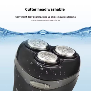Maquinilla de afeitar de tres cuchillas, maquinilla de afeitar recargable y lavable, cuchilla de afeitar para hombre, recortadora de patillas - Product Image 3