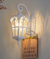 Lampe murale LED moderne et antique pour extérieur, jardin, villa, en aluminium et verre, étanche, pour terrasse et cour, lumière chaude 3500K