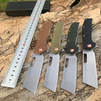 Couteau de poche pliable personnalisable, couteau de camping et de chasse EDC pour l'extérieur, lame D2, manche en Micarta, outil utilitaire de survie GT955